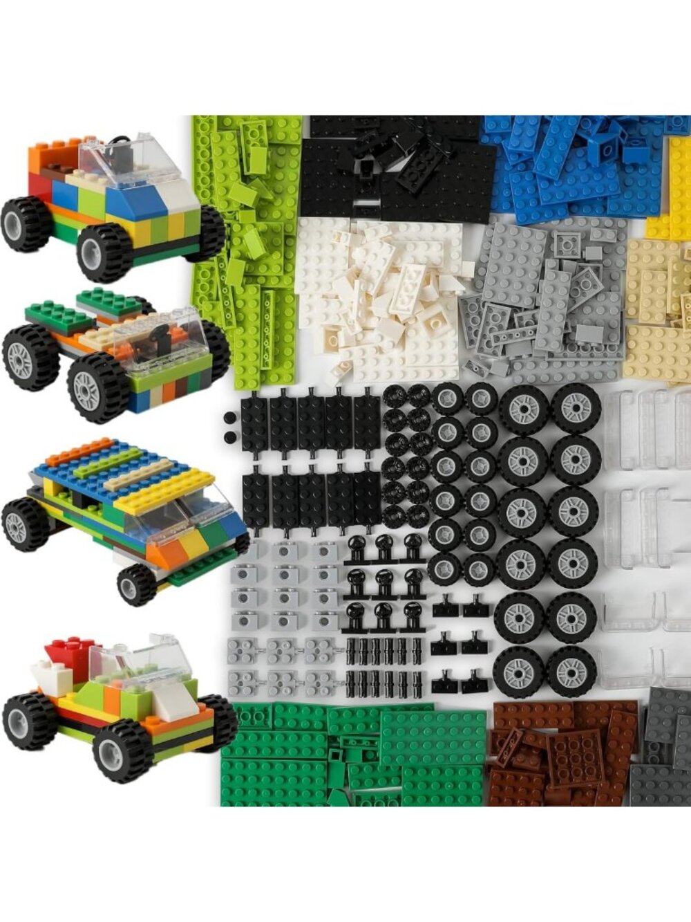 450pcs Wheels & Axles Set for Classic Brick Toys - Perfect for Creative Builds!